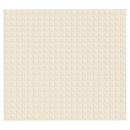 Coperta Ponderata Crema Chiaro 200x225 cm 13 kg Tessuto | homemem39