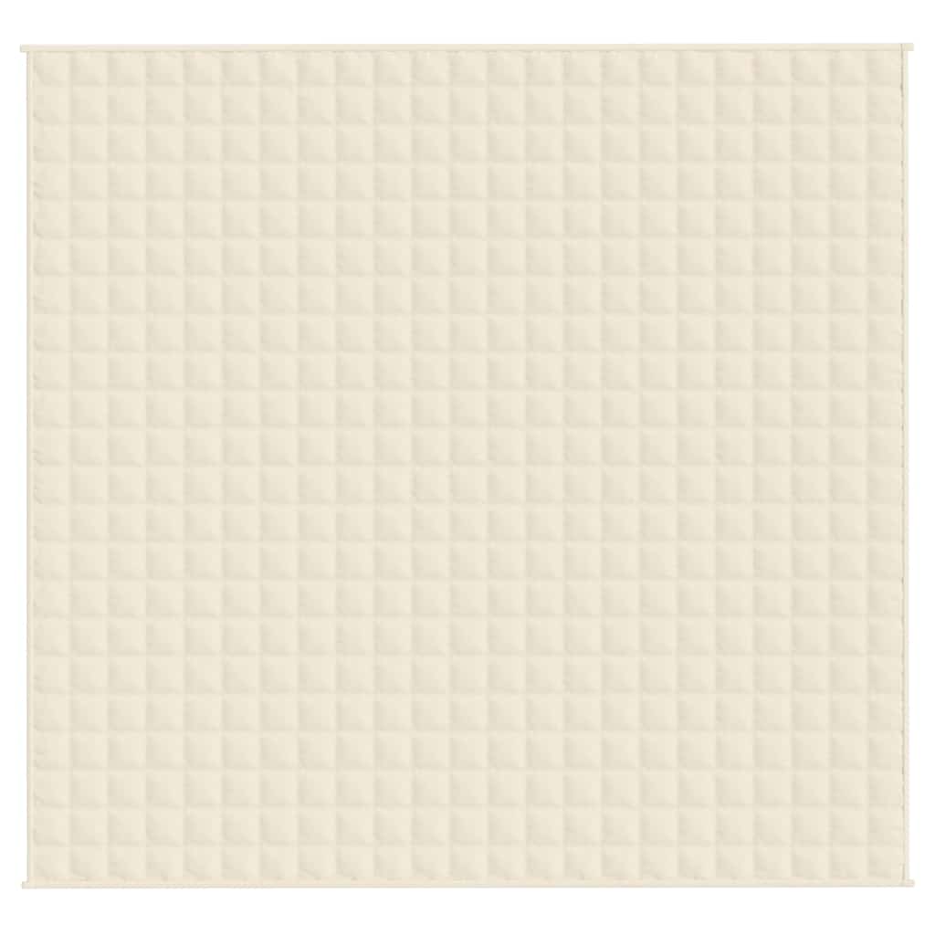 Coperta Ponderata Crema Chiaro 220x235 cm 11 kg Tessuto | homemem39