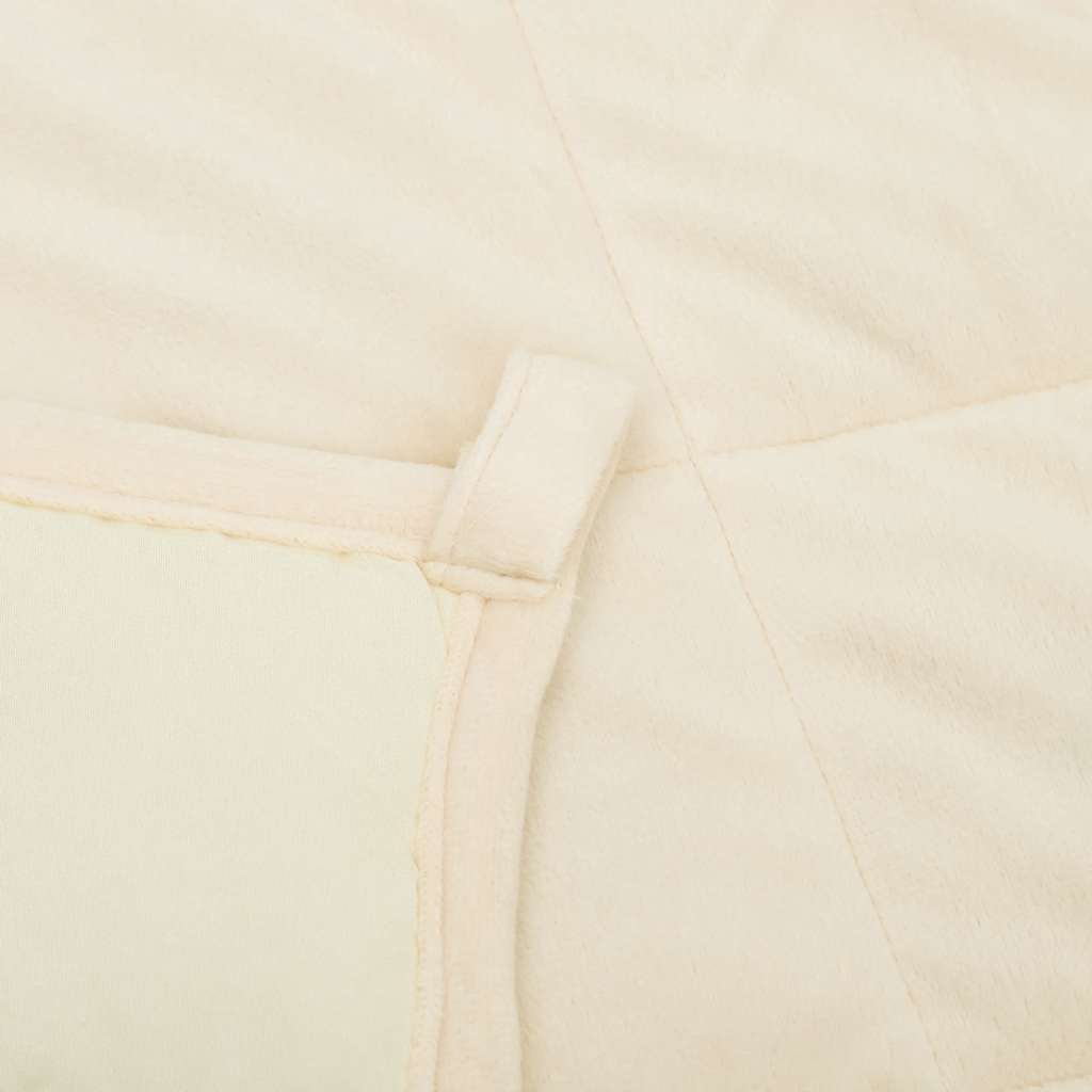 Coperta Ponderata Crema Chiaro 220x235 cm 11 kg Tessuto | homemem39