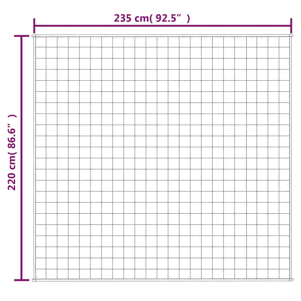 Coperta Ponderata Crema Chiaro 220x235 cm 11 kg Tessuto