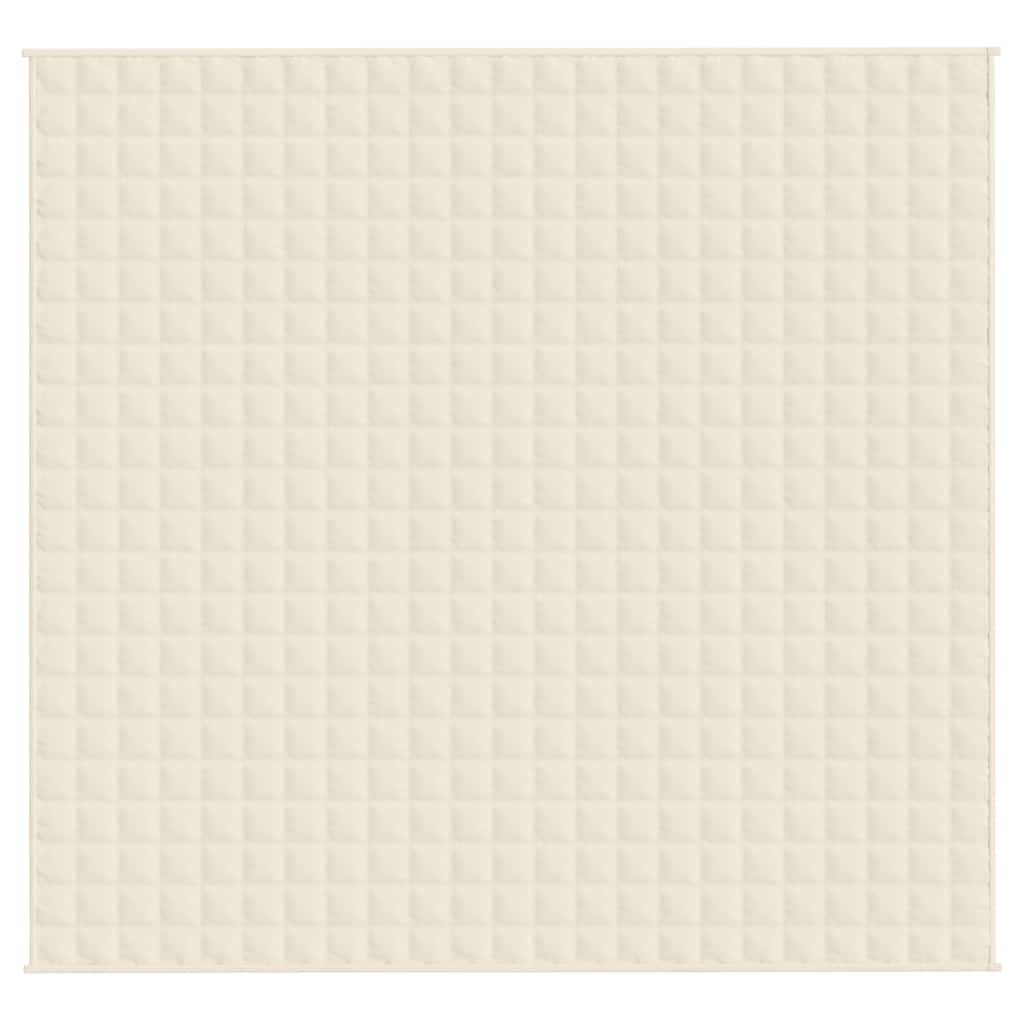 Coperta Ponderata Crema Chiaro 220x235 cm 15 kg Tessuto | homemem39
