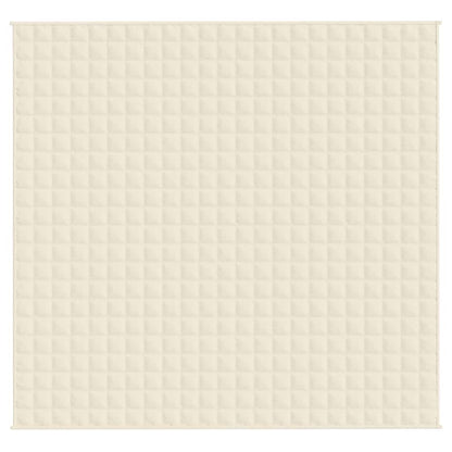 Coperta Ponderata Crema Chiaro 220x235 cm 15 kg Tessuto | homemem39
