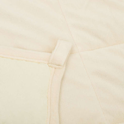 Coperta Ponderata Crema Chiaro 220x235 cm 15 kg Tessuto | homemem39