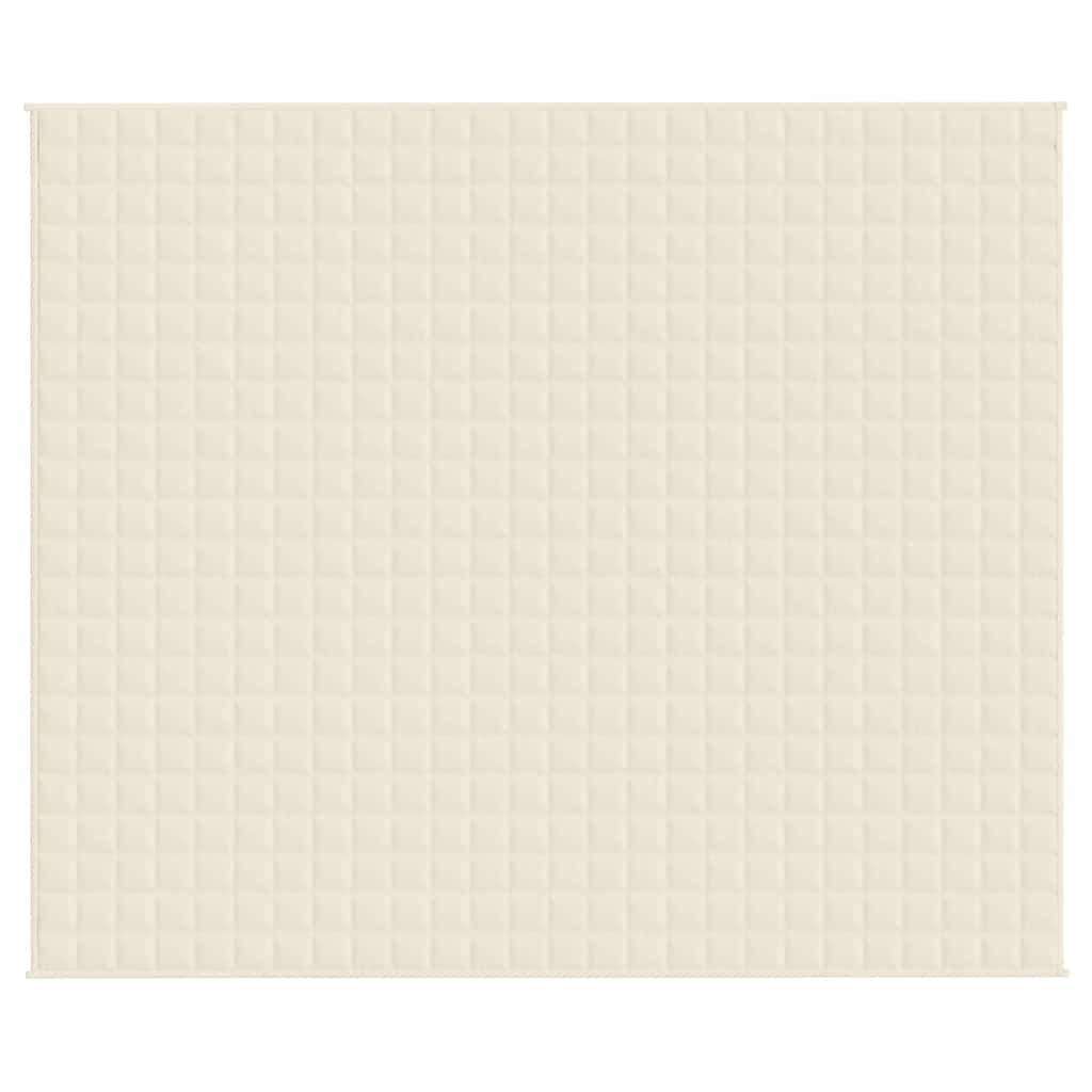 Coperta Ponderata Crema Chiaro 220x260 cm 11 kg Tessuto | homemem39