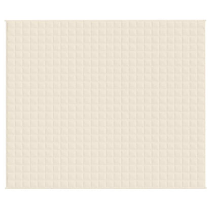 Coperta Ponderata Crema Chiaro 220x260 cm 11 kg Tessuto | homemem39