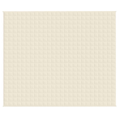 Coperta Ponderata Crema Chiaro 220x260 cm 15 kg Tessuto