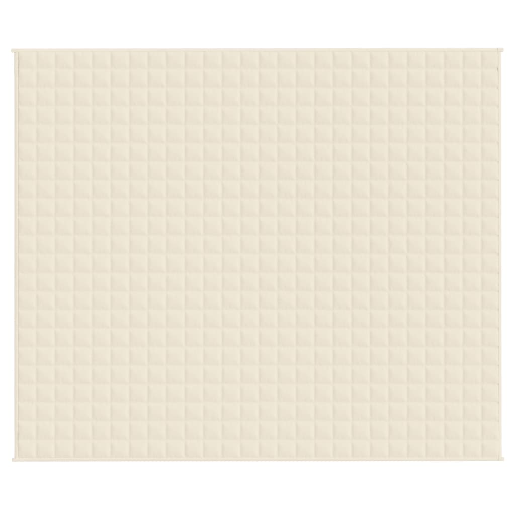 Coperta Ponderata Crema Chiaro 220x260 cm 15 kg Tessuto