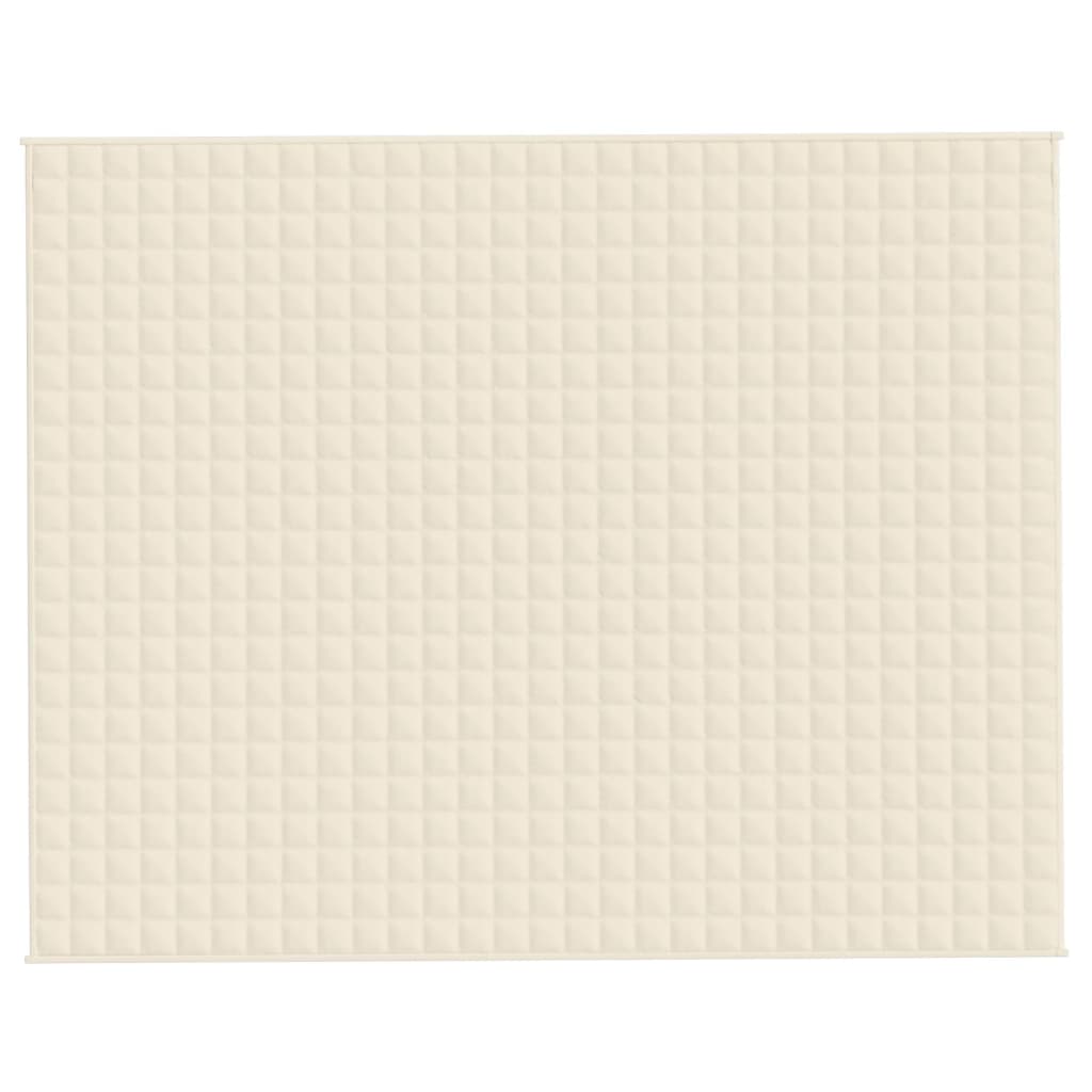 Coperta Ponderata Crema Chiaro 235x290 cm 11 kg Tessuto