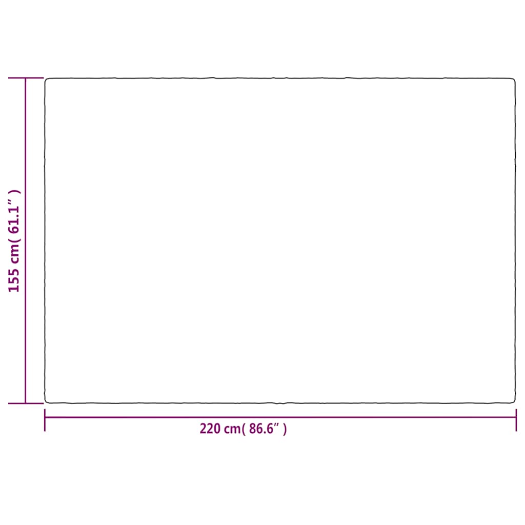 Coperta Ponderata con Copertura Grigia 155x220 cm 11 kg Tessuto