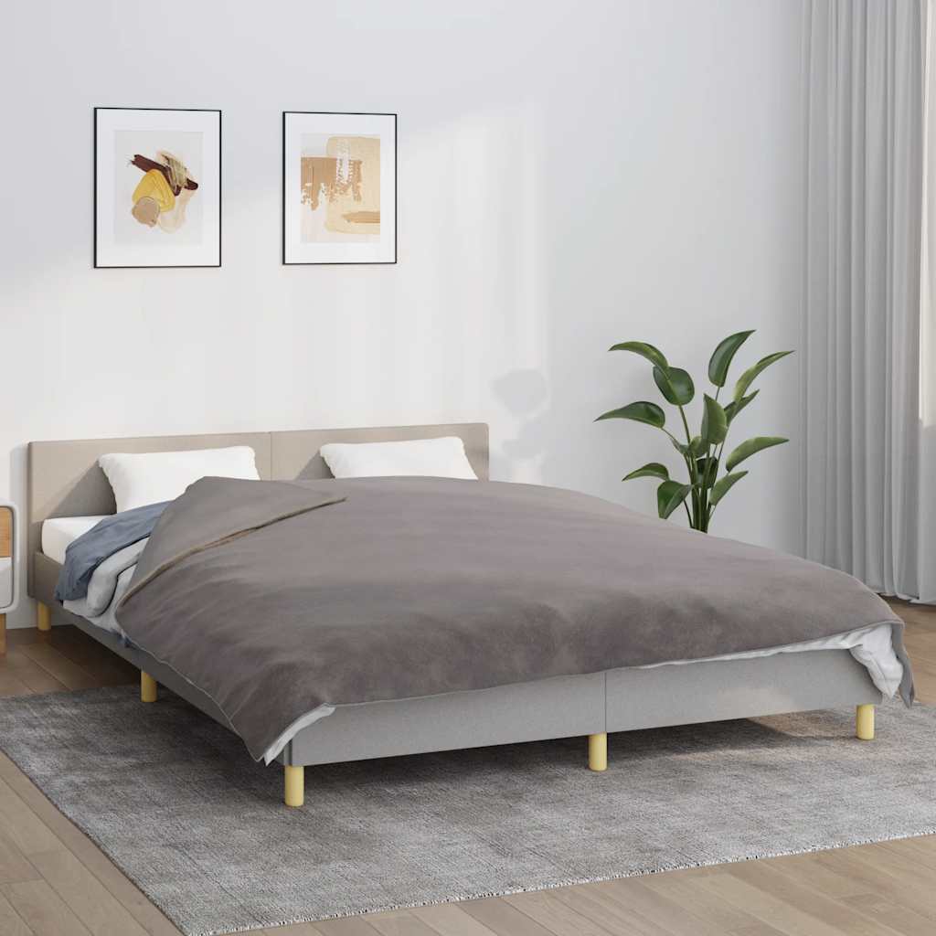 Coperta Ponderata con Copertura Grigio 200x225 cm 13 kg Tessuto | homemem39