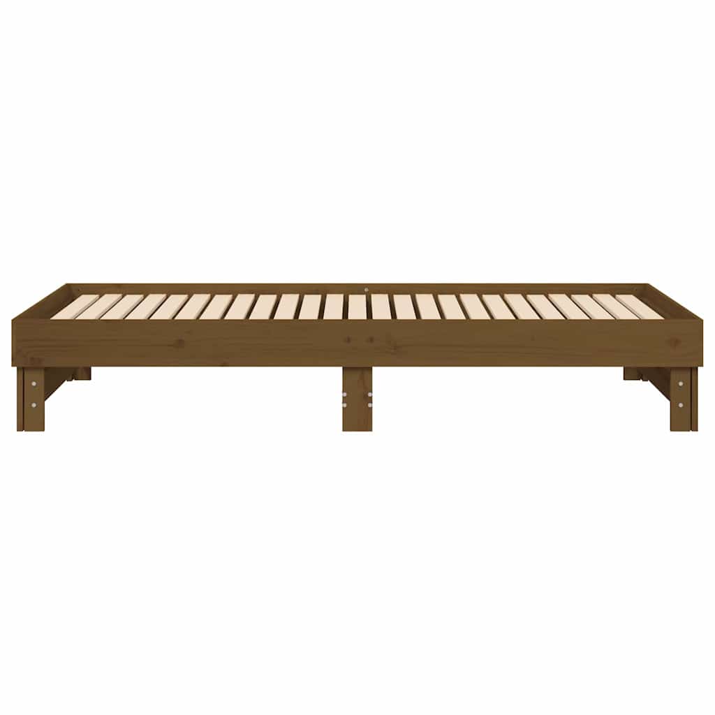 Dormeuse Estraibile Ambra 2x(100x200) cm Legno Massello di Pino