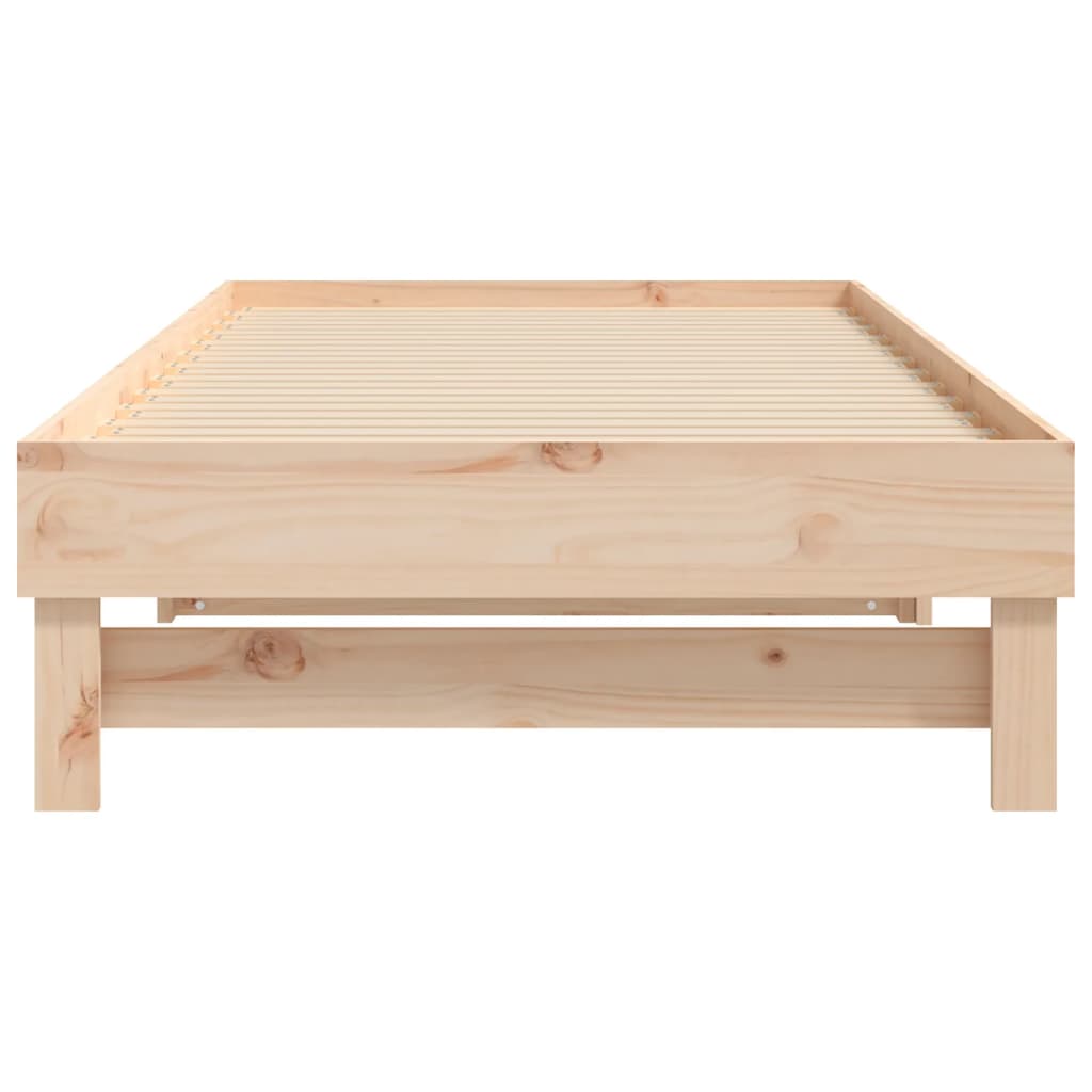 Dormeuse Estraibile 2x(90x200) cm Legno Massello di Pino - homemem39