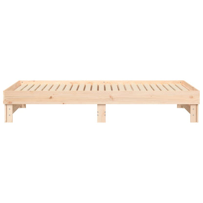 Dormeuse Estraibile 2x(90x200) cm Legno Massello di Pino