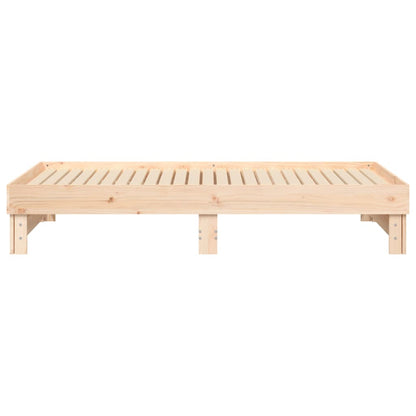 Dormeuse Estraibile 2x(75x190) cm Legno Massello di Pino