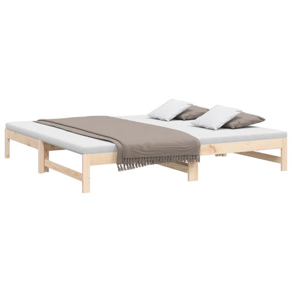 Dormeuse Estraibile 2x(80x200) cm in Legno Massello di Pino | homemem39