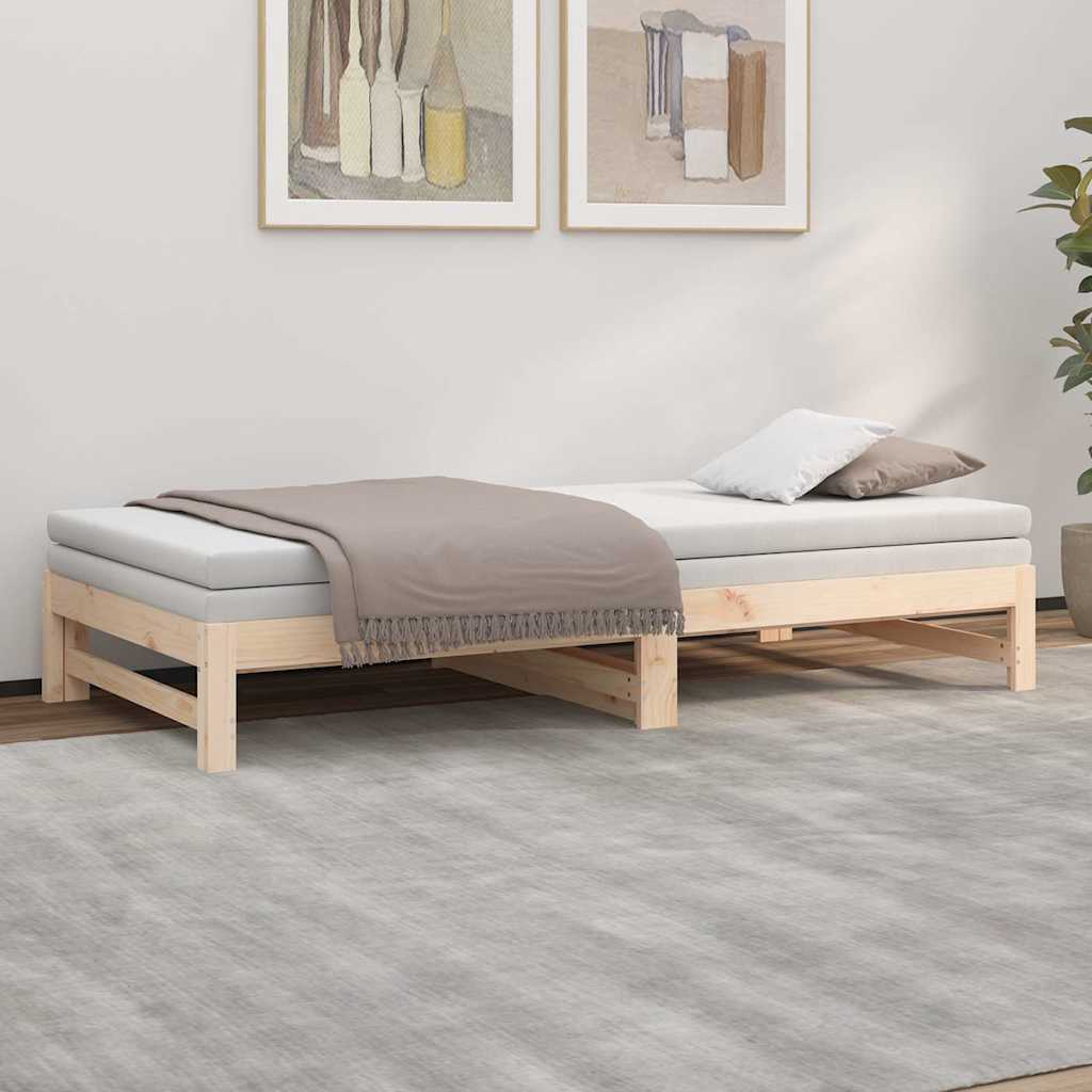 Dormeuse Estraibile 80x200 cm in Legno Massello di Pino | homemem39