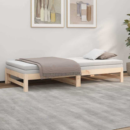 Dormeuse Estraibile 80x200 cm in Legno Massello di Pino | homemem39