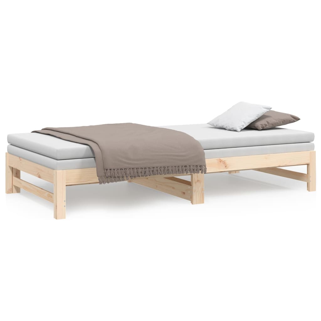 Dormeuse Estraibile 2x(80x200) cm in Legno Massello di Pino | homemem39
