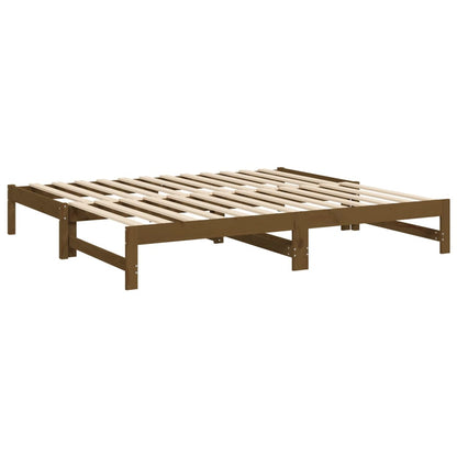 Dormeuse Estraibile Ambra 2x(90x190) cm Legno Massello di Pino - homemem39