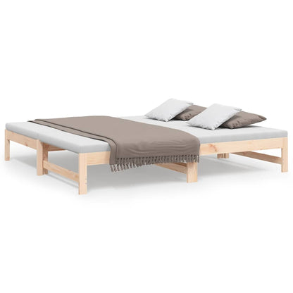 Dormeuse Estraibile 75x190 cm Legno Massello di Pino