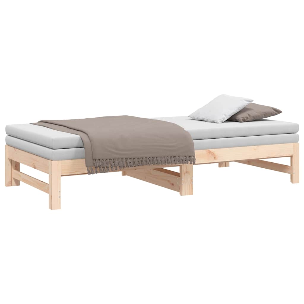 Dormeuse Estraibile 75x190 cm Legno Massello di Pino
