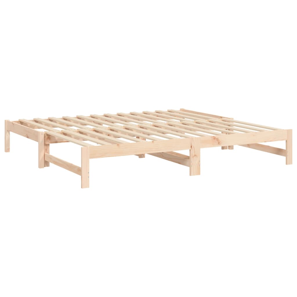 Dormeuse Estraibile 2x(75x190) cm Legno Massello di Pino | homemem39