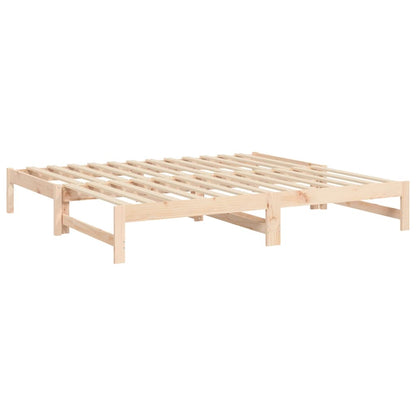 Dormeuse Estraibile 2x(75x190) cm Legno Massello di Pino | homemem39