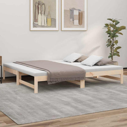 Dormeuse Estraibile 75x190 cm Legno Massello di Pino