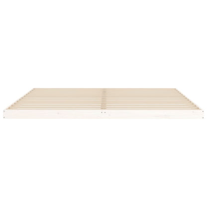 Giroletto senza Materasso Bianco 200x200 cm Legno Massello Pino - homemem39