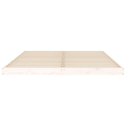 Giroletto senza Materasso Bianco 150x200 cm Legno Massello Pino - homemem39