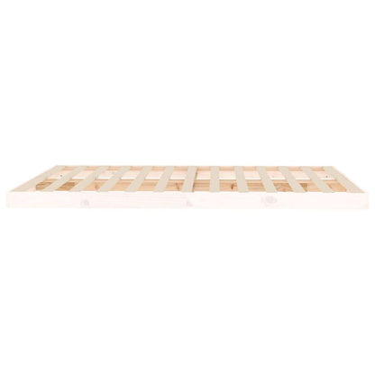 Giroletto senza Materasso Bianco 150x200 cm Legno Massello Pino