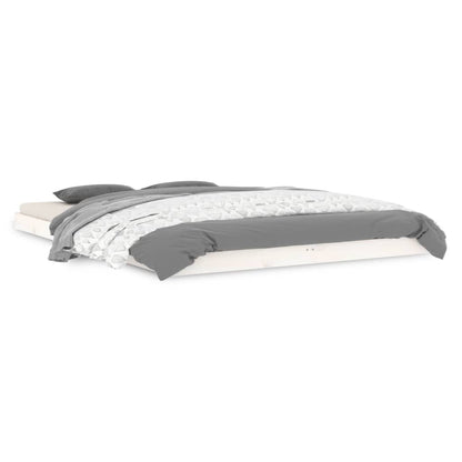 Giroletto senza Materasso Bianco 140x200 cm Legno Massello Pino - homemem39