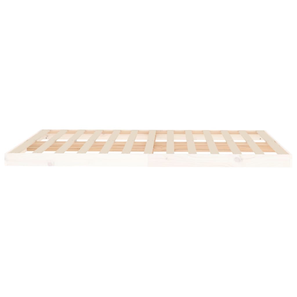 Giroletto senza Materasso Bianco 140x200 cm Legno Massello Pino - homemem39