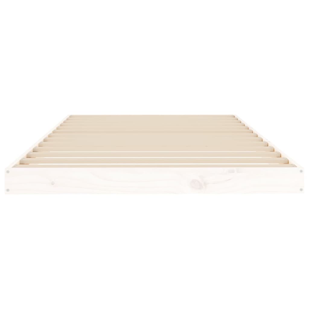 Giroletto senza Materasso Bianco 100x200 cm Legno Massello Pino - homemem39