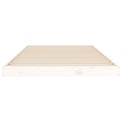 Giroletto senza Materasso Bianco 100x200 cm Legno Massello Pino - homemem39