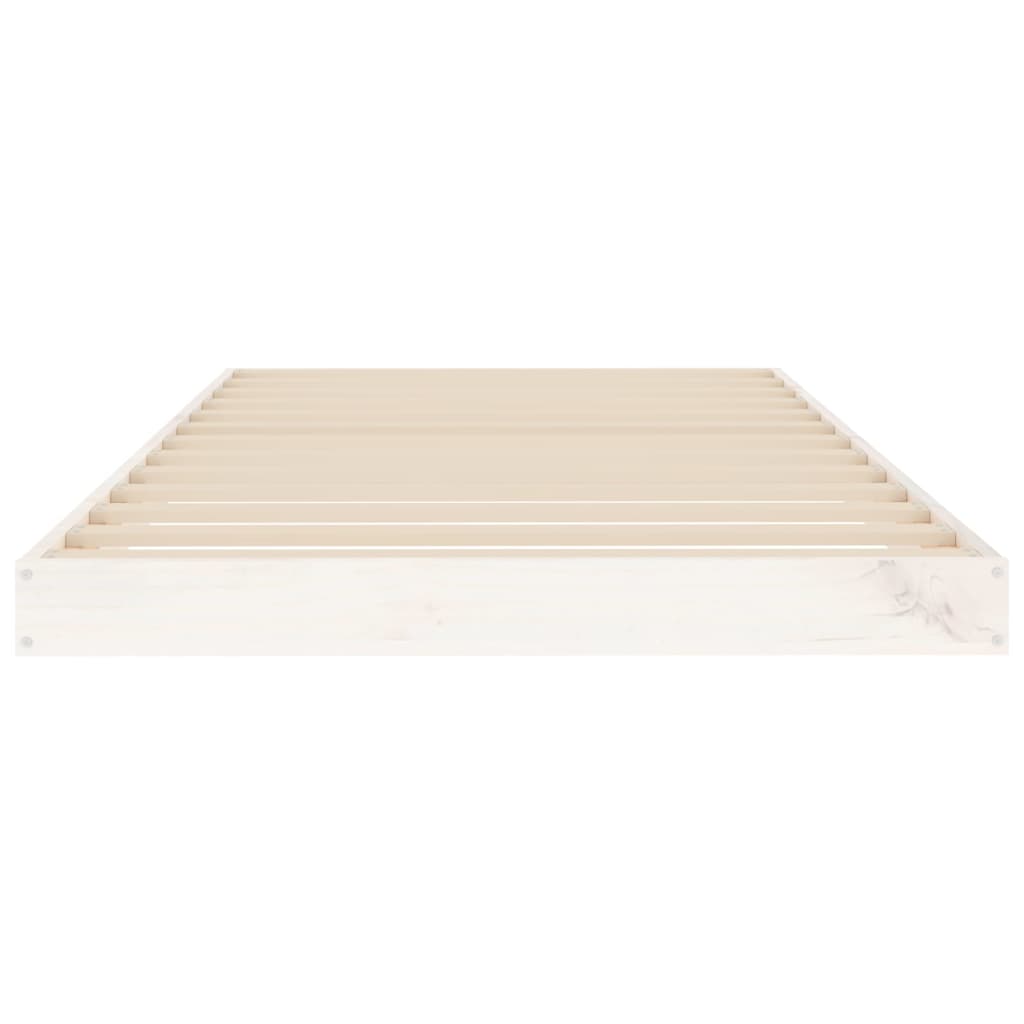 Giroletto Bianco 90x190 cm Single in Legno Massello di Pino | homemem39