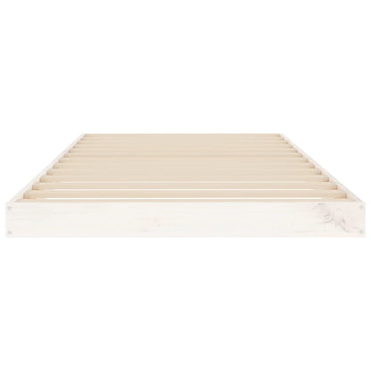 Giroletto Bianco 90x190 cm Single in Legno Massello di Pino | homemem39