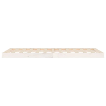 Giroletto Bianco 90x190 cm Single in Legno Massello di Pino | homemem39