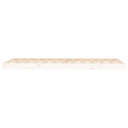 Giroletto senza Materasso Bianco 75x190 Legno Massello di Pino