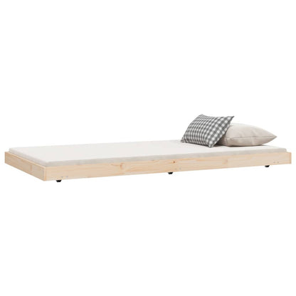 Giroletto senza Materasso 80x200 cm in Legno Massello Pino | homemem39