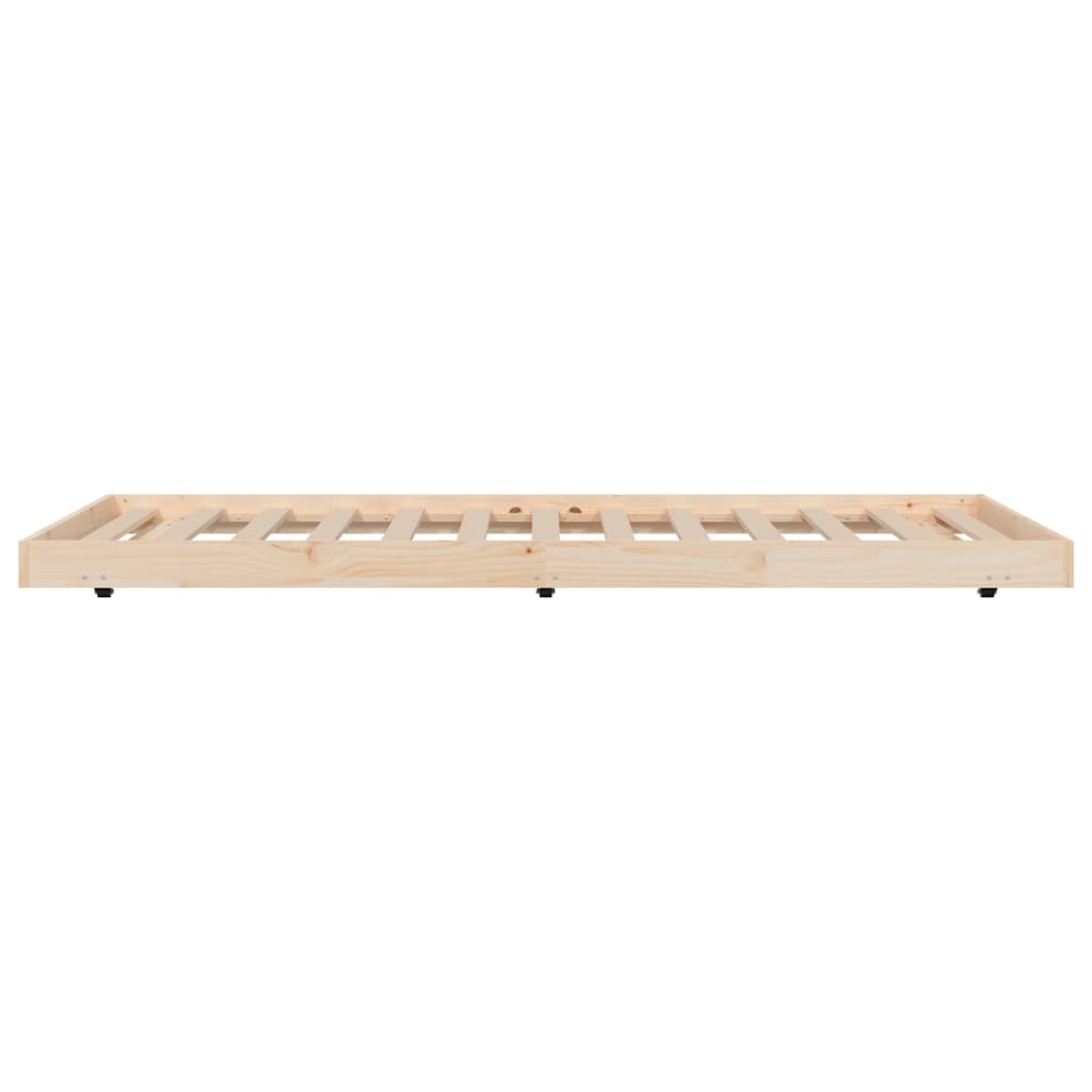 Giroletto senza Materasso 80x200 cm in Legno Massello Pino | homemem39