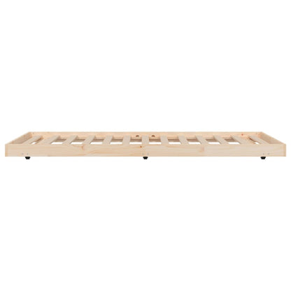 Giroletto senza Materasso 80x200 cm in Legno Massello Pino | homemem39