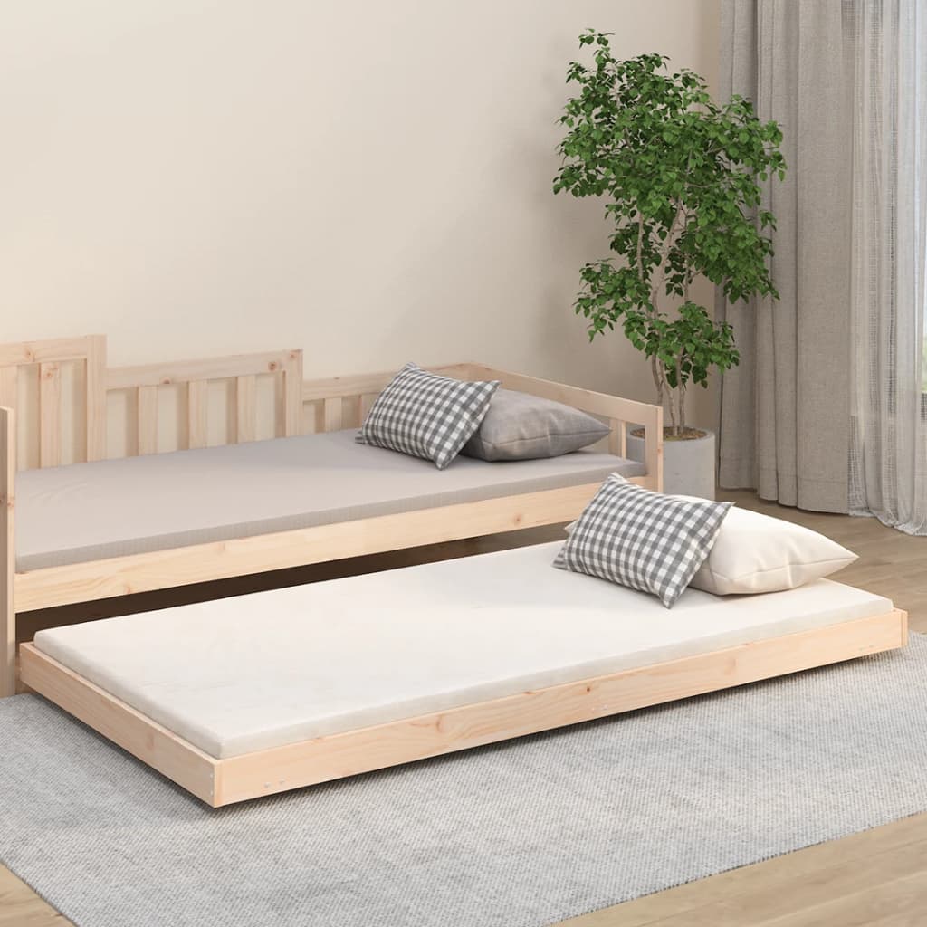 Giroletto senza Materasso 80x200 cm in Legno Massello Pino | homemem39