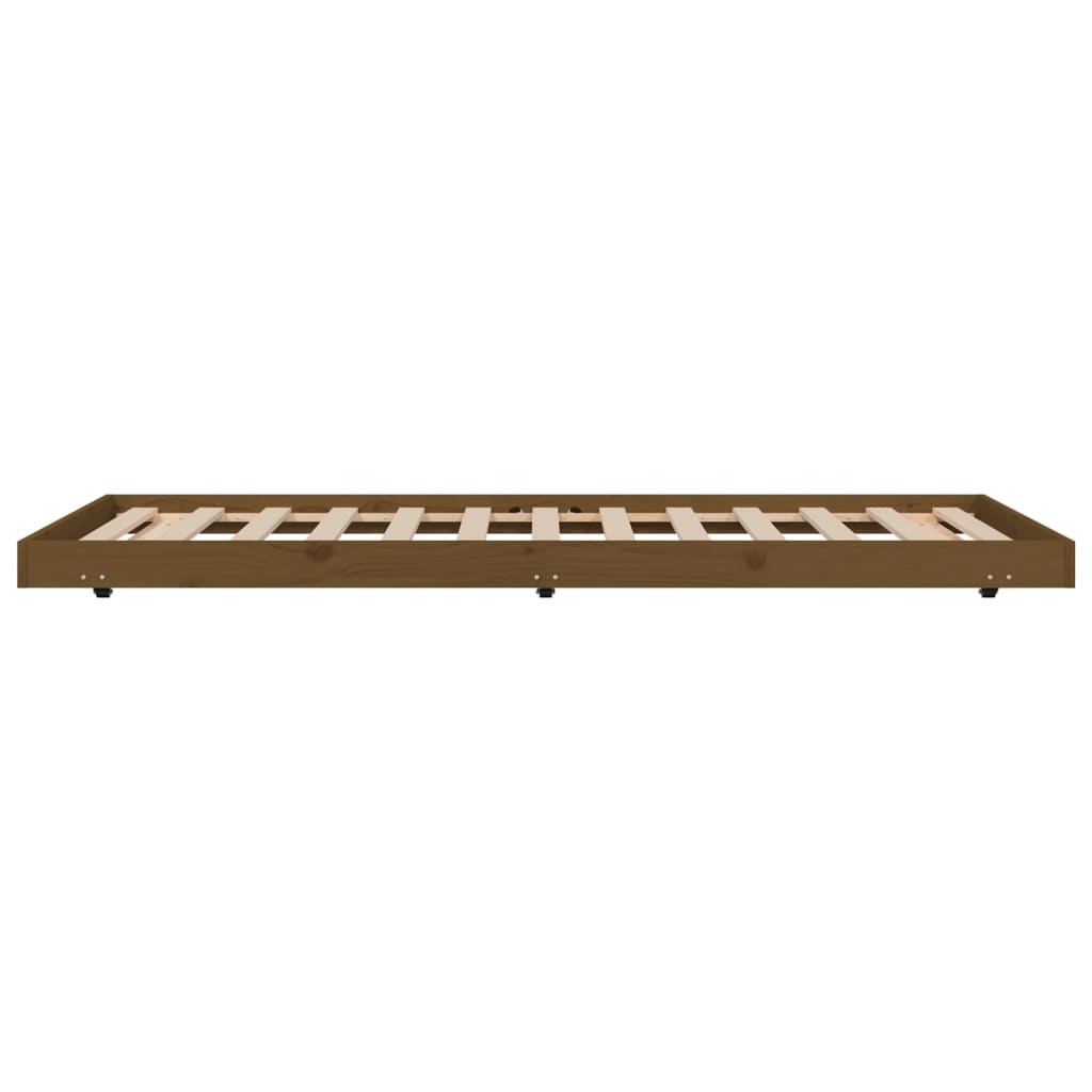 Giroletto Marrone Ambra 80x200 cm in Legno Massello di Pino - homemem39