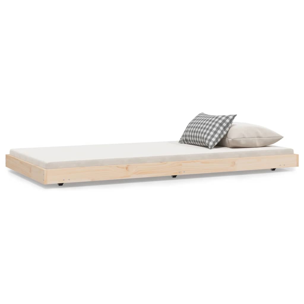 Giroletto senza Materasso 75x190 cm in Legno Massello di Pino | homemem39
