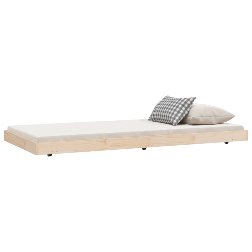 Giroletto senza Materasso 75x190 cm in Legno Massello di Pino | homemem39