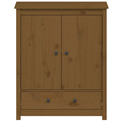 Credenza Marrone Ambra 83x41,5x100 cm in Legno Massello di Pino - homemem39