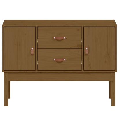 Credenza Marrone Ambra 110x40x78 cm in Legno Massello di Pino - homemem39