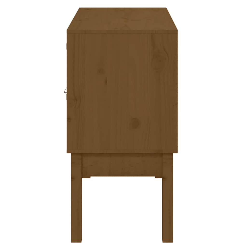 Credenza Marrone Ambra 110x40x78 cm in Legno Massello di Pino
