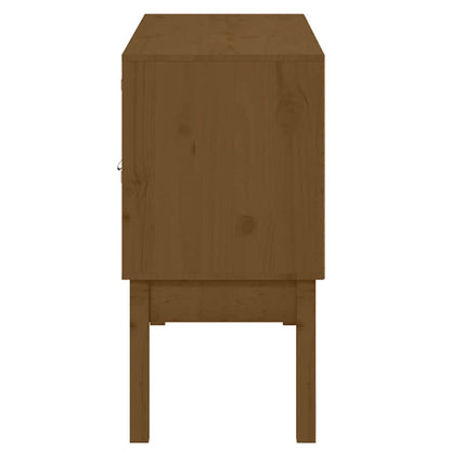 Credenza Marrone Ambra 110x40x78 cm in Legno Massello di Pino